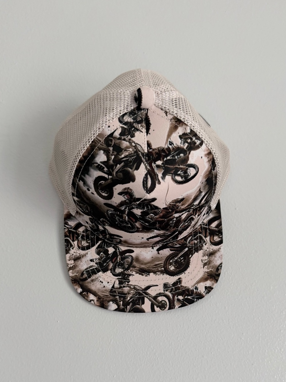 Strictly Wild Baby Trucker Hat 3-12M Snapback Toddler Cap Dirtbike Brown
